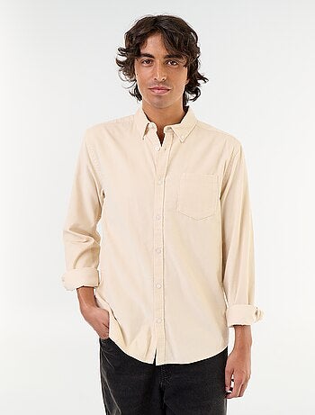 Chemise en velours côtelé