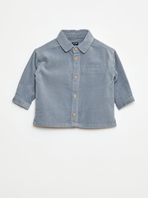 Chemise en velours côtelé - Kiabi