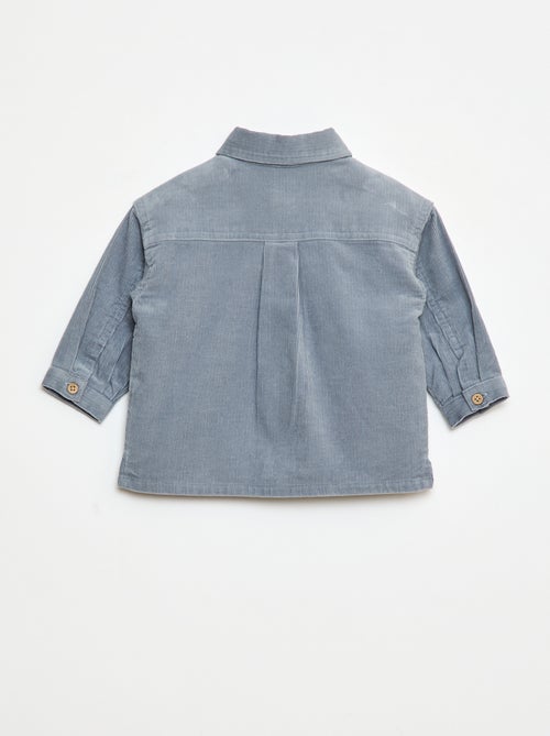 Chemise en velours côtelé - Kiabi