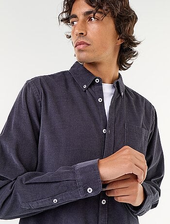 Chemise en velours côtelé