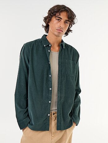 Chemise en velours côtelé