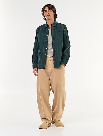 Chemise en velours côtelé