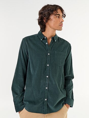 Chemise en velours côtelé