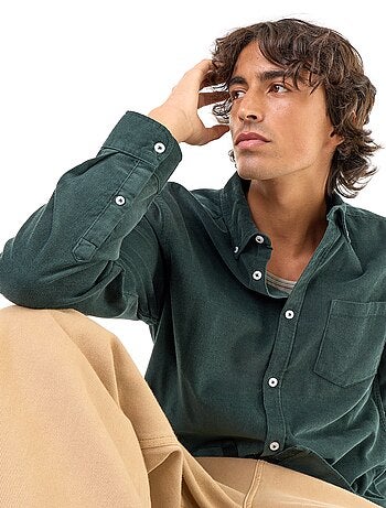 Chemise en velours côtelé