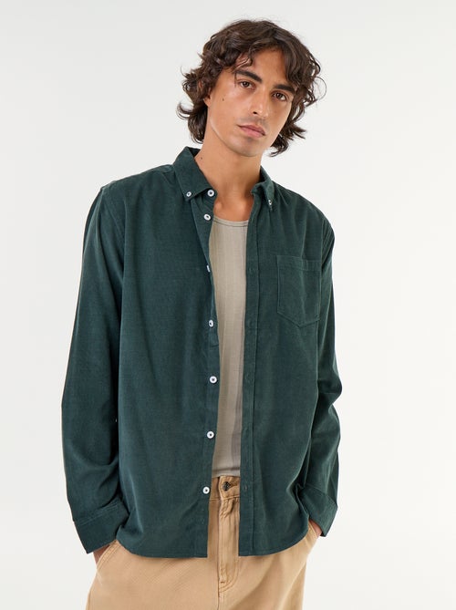 Chemise en velours côtelé - Kiabi Chemise en velours côtelé - Kiabi