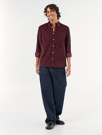 Chemise en velours côtelé