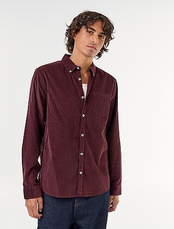 Chemise en velours côtelé