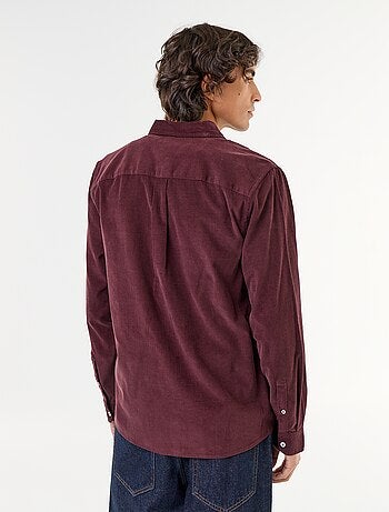 Chemise en velours côtelé