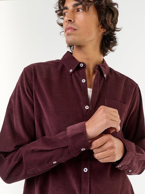 Chemise en velours côtelé - Kiabi Chemise en velours côtelé - Kiabi
