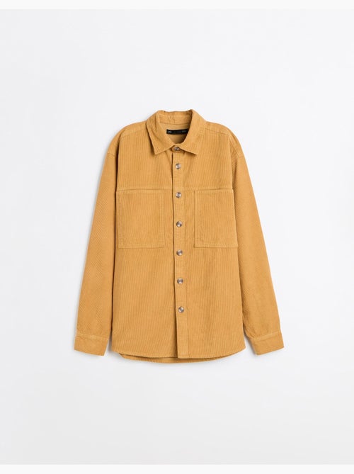 Chemise en velure côtelée, mo fashion - Kiabi