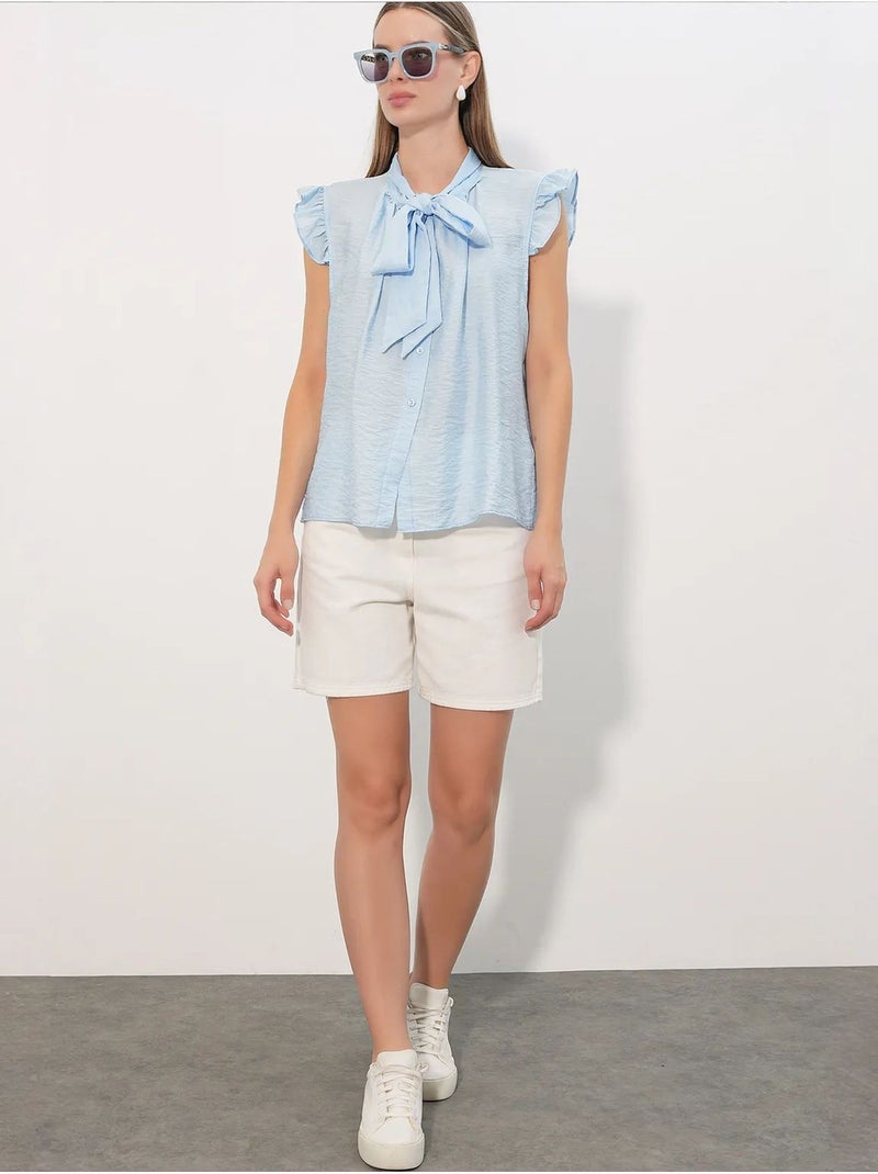 Chemise en viscose et nylon bdart Bleu ciel - Kiabi