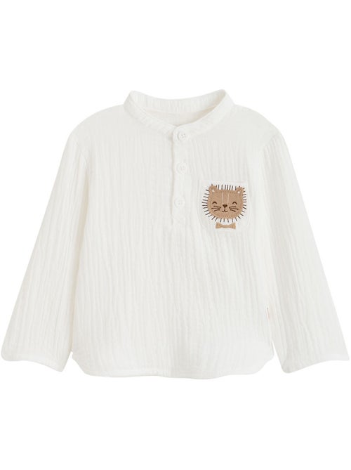 Chemise enfant en gaze de coton Auguste - Kiabi