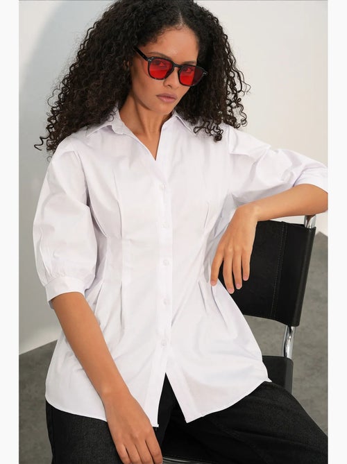 Chemise femme en mélange de coton bdart - Kiabi