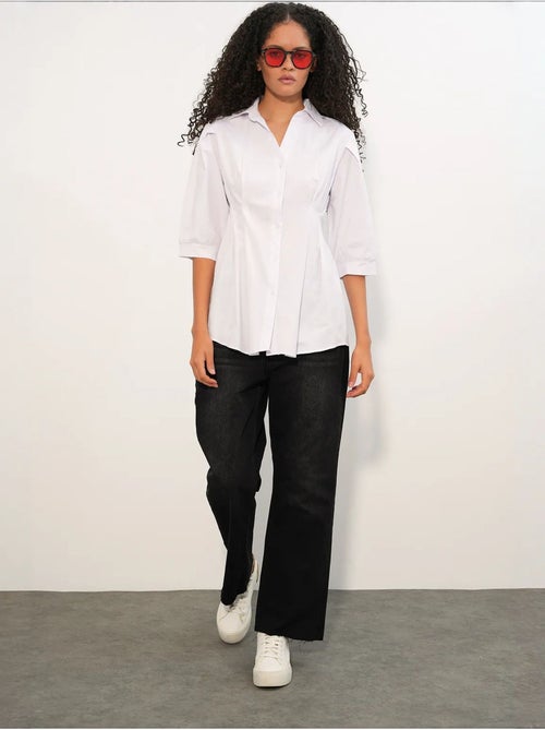 Chemise femme en mélange de coton bdart - Kiabi