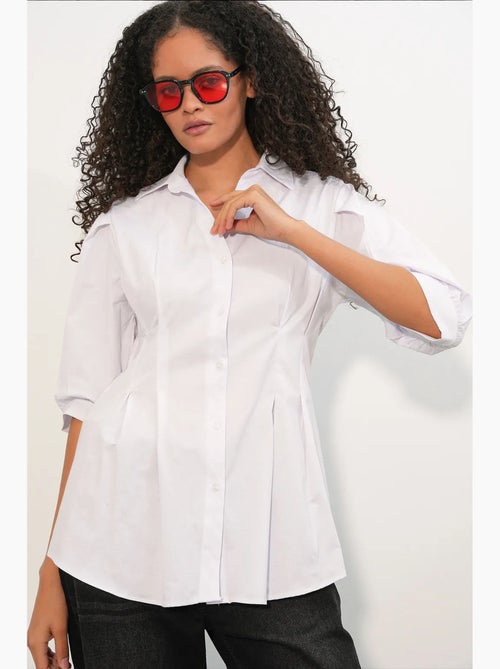 Chemise femme en mélange de coton bdart - Kiabi