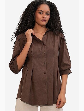 Chemise femme en mélange de coton bdart