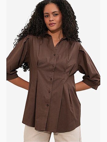 Chemise femme en mélange de coton bdart