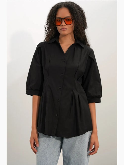 Chemise femme en mélange de coton bdart - Kiabi
