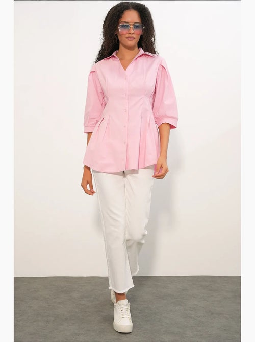 Chemise femme en mélange de coton bdart - Kiabi