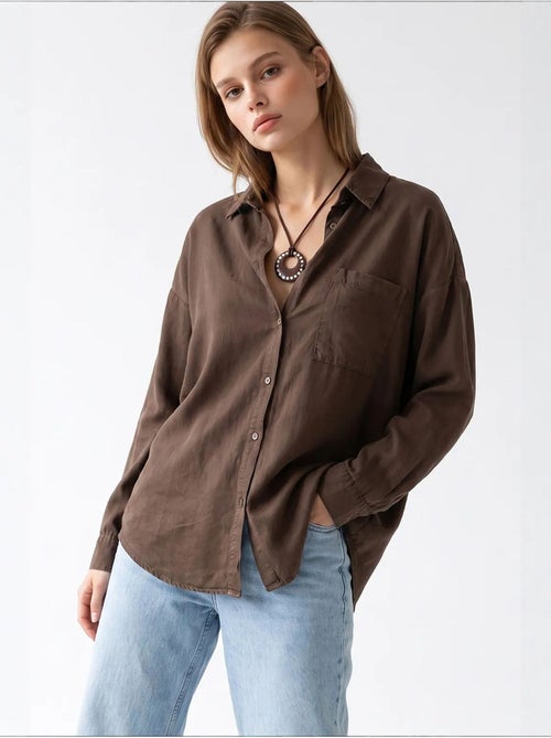 Chemise femme en tencel mixray - Kiabi