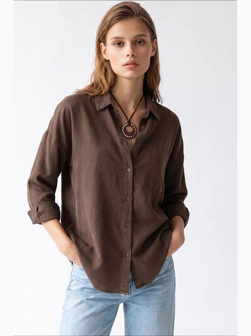 Chemise femme en tencel mixray - Kiabi