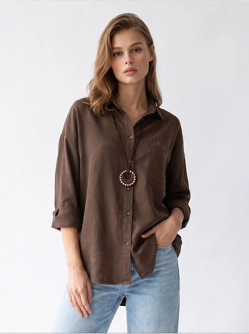 Chemise femme en tencel mixray - Kiabi