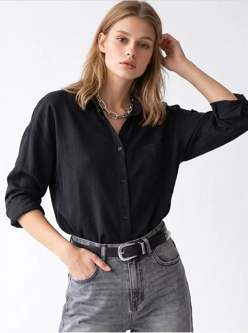 Chemise femme en tencel mixray - Kiabi