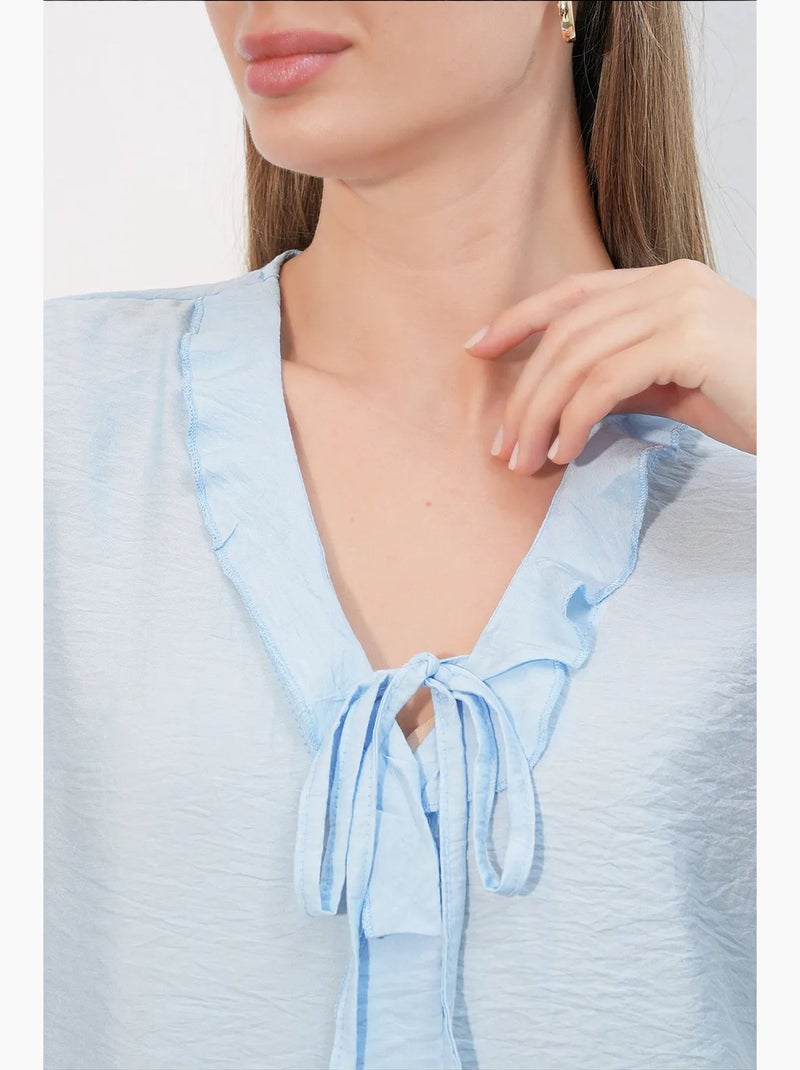 Chemise femme en viscose et nylon bdart Bleu ciel - Kiabi