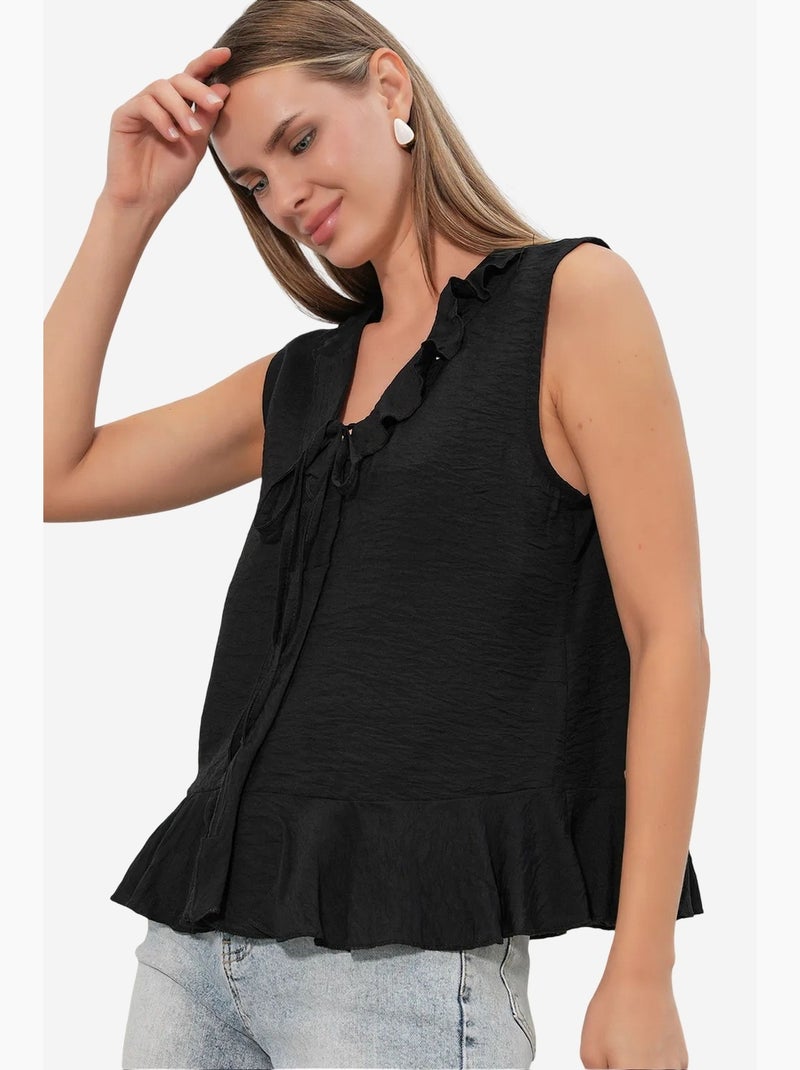 Chemise femme en viscose et nylon bdart Noir - Kiabi