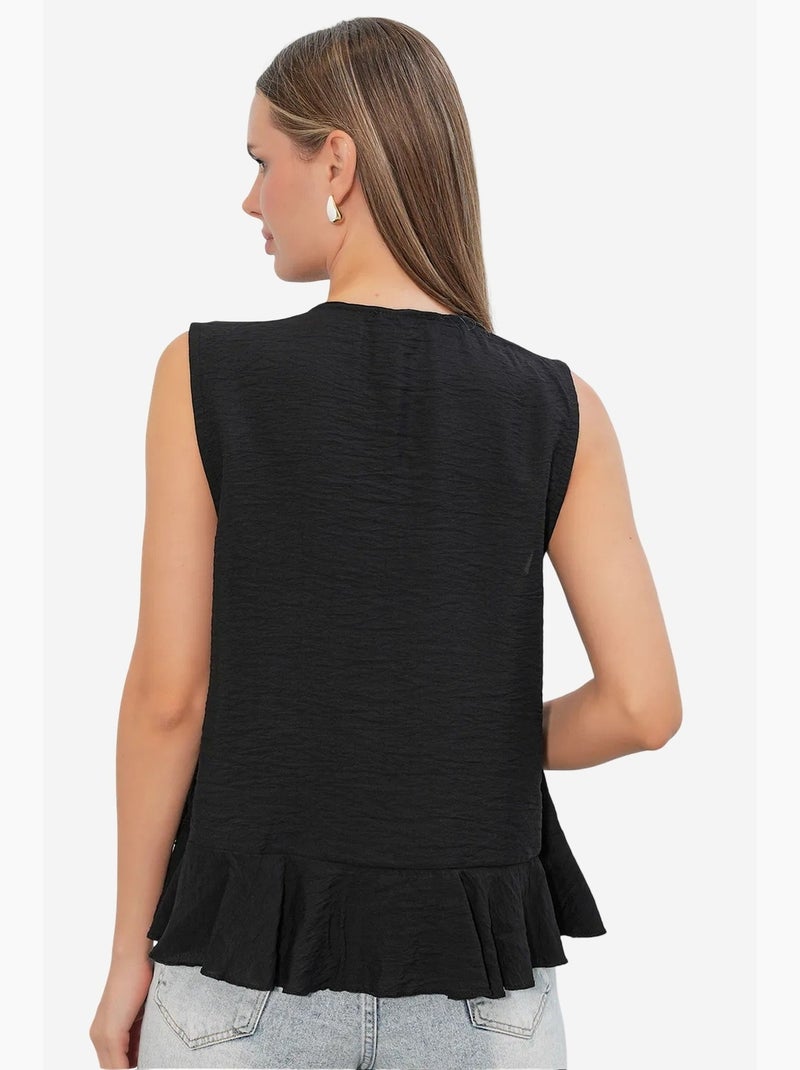 Chemise femme en viscose et nylon bdart Noir - Kiabi