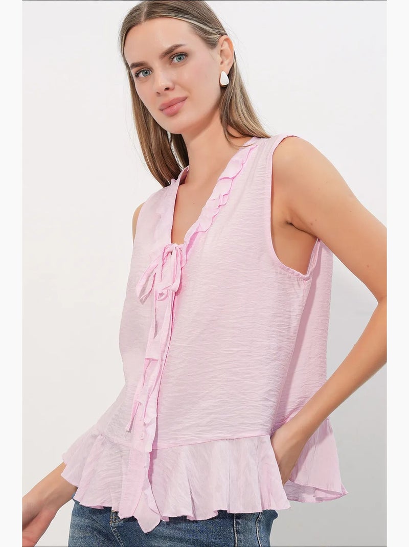 Chemise femme en viscose et nylon bdart Rose clair - Kiabi