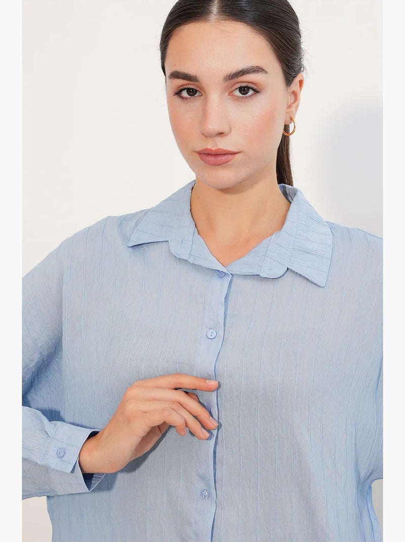 Chemise femme viscose nylon bdart Bleu ciel - Kiabi