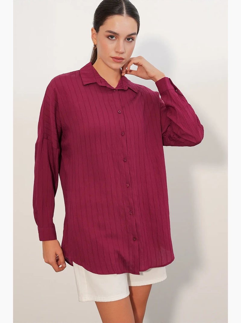 Chemise femme viscose nylon bdart Rouge bordeaux - Kiabi