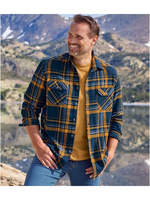Chemise Flanelle à Carreaux - ATLAS FOR MEN - Kiabi Chemise Flanelle à Carreaux - ATLAS FOR MEN - Kiabi