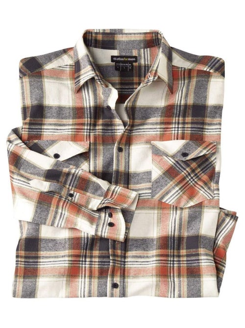 Chemise Flanelle à Carreaux - Atlas For Men - Kiabi Chemise Flanelle à Carreaux - Atlas For Men - Kiabi