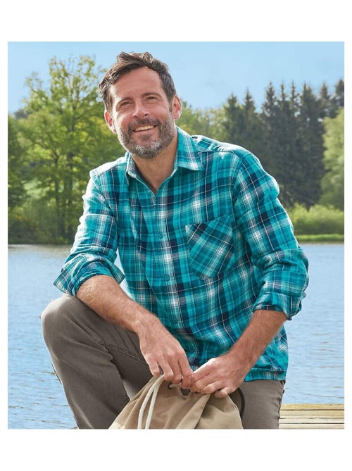 Chemise Flanelle à Carreaux Great Lakes - ATLAS FOR MEN - Kiabi Chemise Flanelle à Carreaux Great Lakes - ATLAS FOR MEN - Kiabi