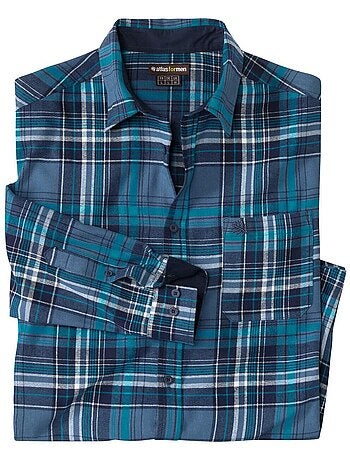 Chemise en Flanelle à Carreaux - ATLAS FOR MEN