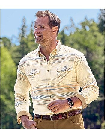 Chemise flanelle rayée - atlas for men