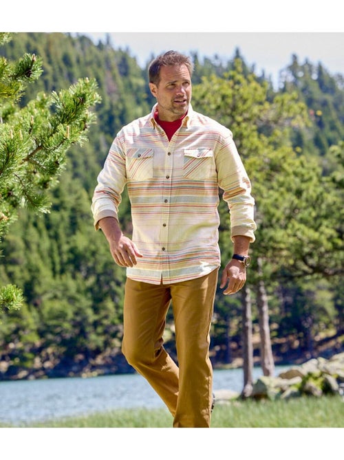 Chemise flanelle rayée - atlas for men - Kiabi Chemise flanelle rayée - atlas for men - Kiabi