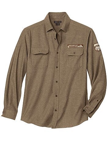 Chemise Flanelle Tissage Chevron - ATLAS FOR MEN