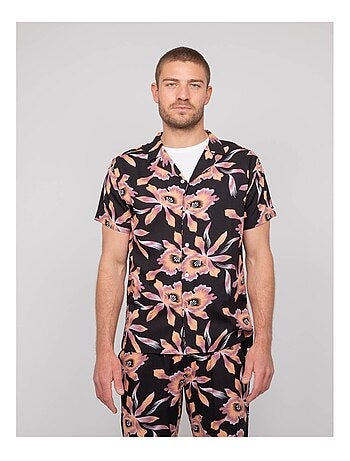 Chemise fluide manches courtes motifs daliwai