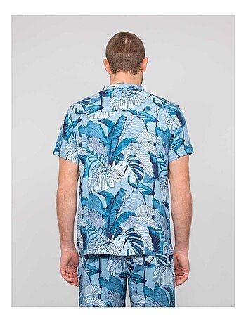 Chemise fluide manches courtes motifs damaulu