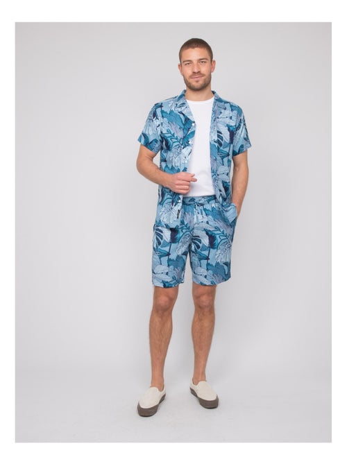 Chemise fluide manches courtes motifs damaulu - Kiabi Chemise fluide manches courtes motifs damaulu - Kiabi