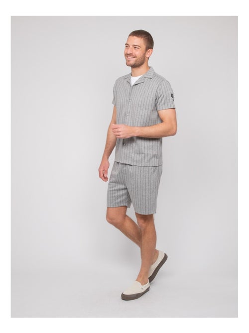 Chemise fluide manches courtes rayures dongwanji - Kiabi