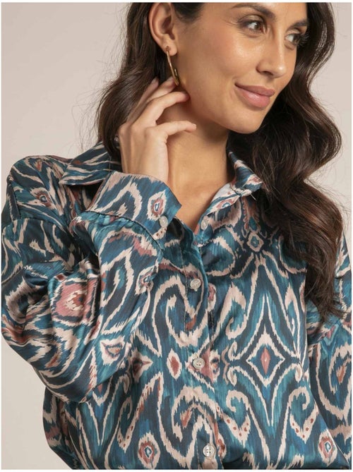 Chemise fluide motifs otilie - Kiabi