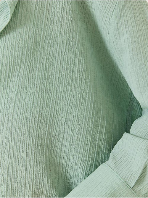 Chemise froissée basique surdimensionnée à épaules dénudées lucci - Kiabi