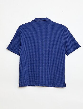 Chemise gaufrée unie