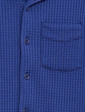 Chemise gaufrée unie
