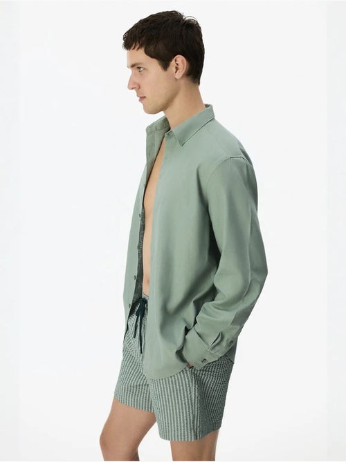 Chemise homme air en mélange de lin penti - Kiabi