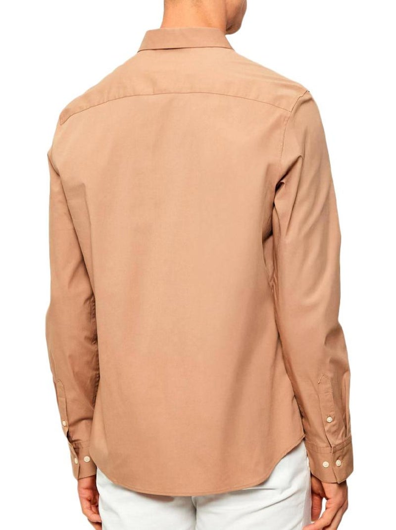 Chemise Homme Calvin Klein Jeans Marron cappuccino - Kiabi